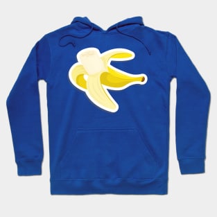 Peeled yellow banana Hoodie